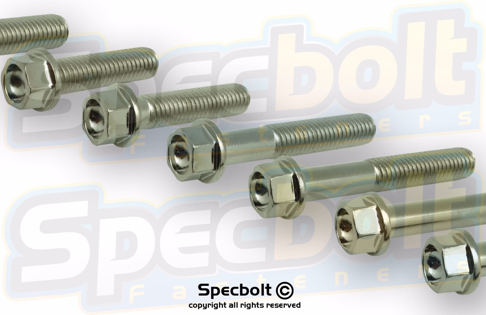5 PCS SPECBOLT M5 M6 M8 METRIC NICKEL PLATED DISHED HEAD FLANGE BOLTS 10.9 GRADE