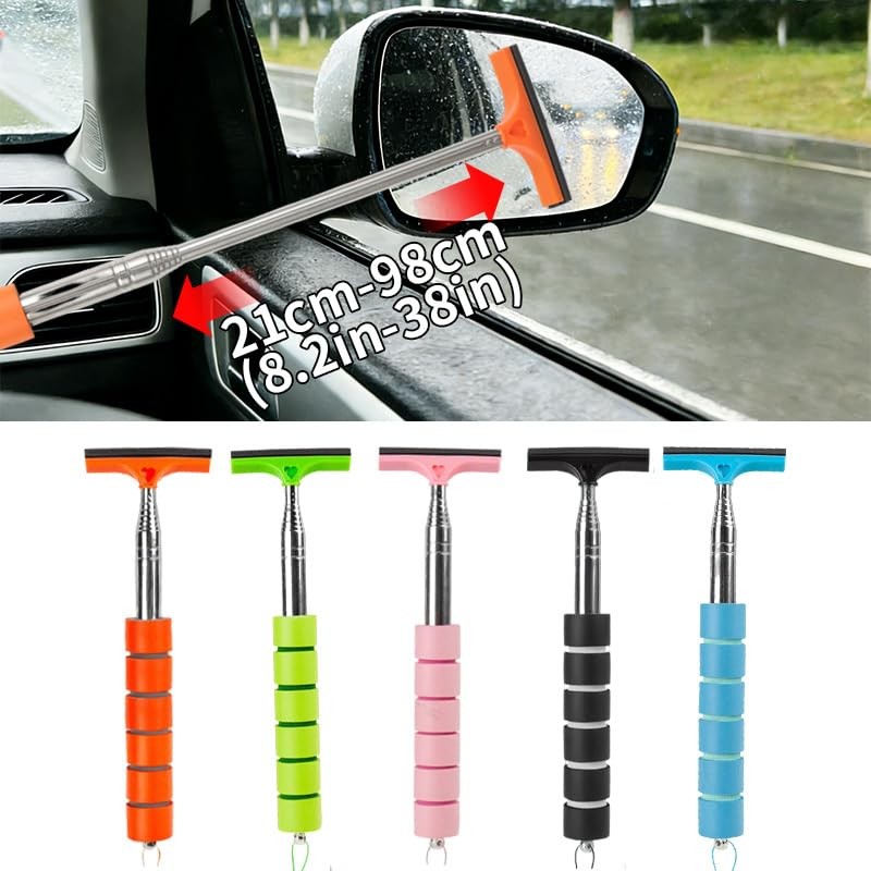 5 PCS Side Mirror Squeegee, Car Blue,black Pink,orange,green