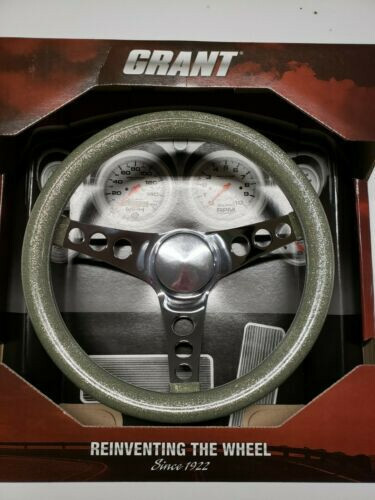 Grant 8424 Silver Metal Flake 11.5 Dia Chrome Spoke