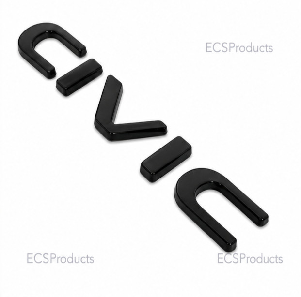 For 22-23 Honda Civic Rear Trunk Lid Black Letter Logo Badge Emblem Sport