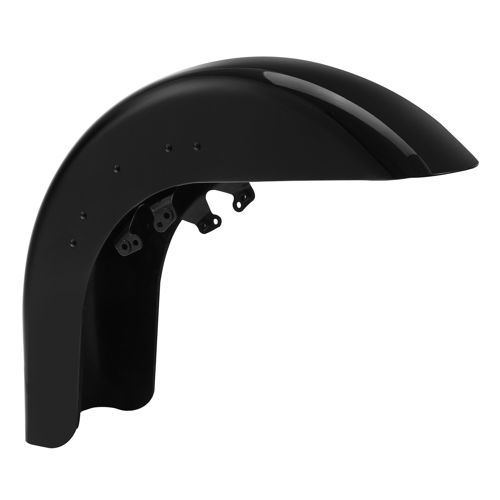 Vivid Black Front Fender Fit For Harley Touring Street Road Glide 2014-2023 2021