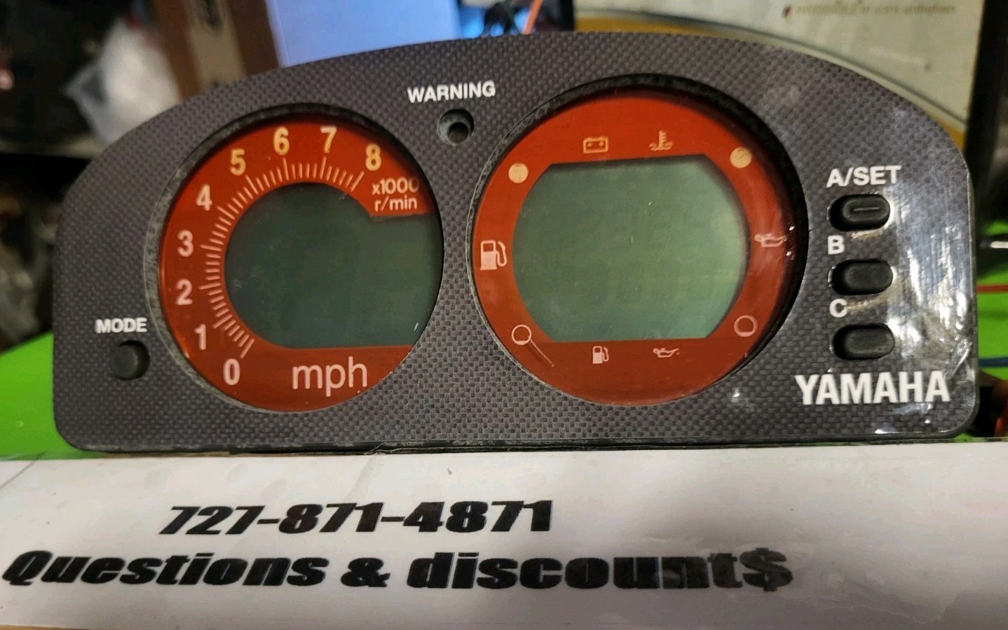 Yamaha GP760/800 Meter Gauge Speedometer 000.0 Hrs.YES 0 Hour! 90 Days Warranty