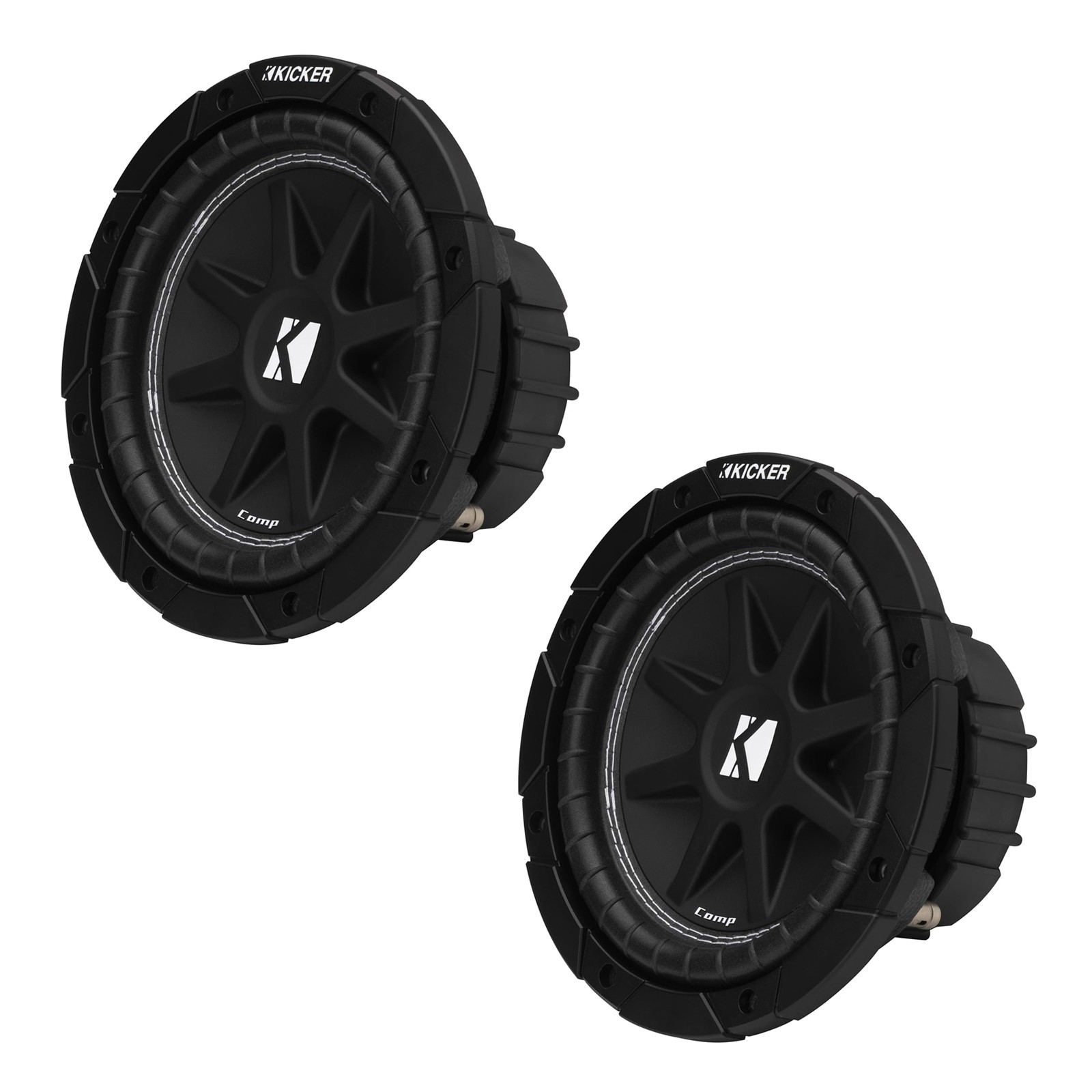 Kicker 43C84 Comp 8 Inch Car Audio Subwoofer 100 Watt RMS 4 Ohm Single Sub Pair