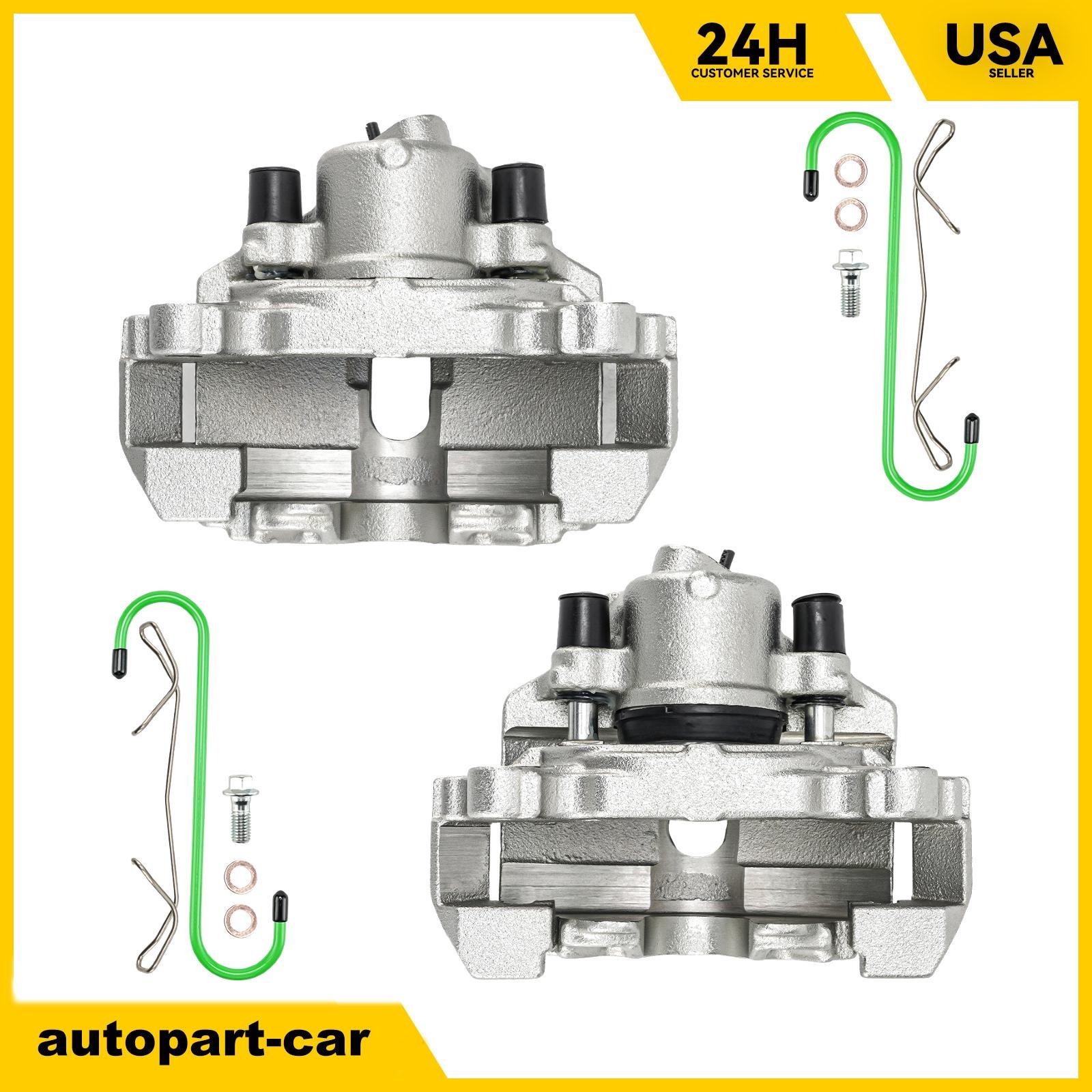 2x Front Left Caliper & Front Right Caliper Set Fits 16-18 VW Jetta 1.4T 19B2975