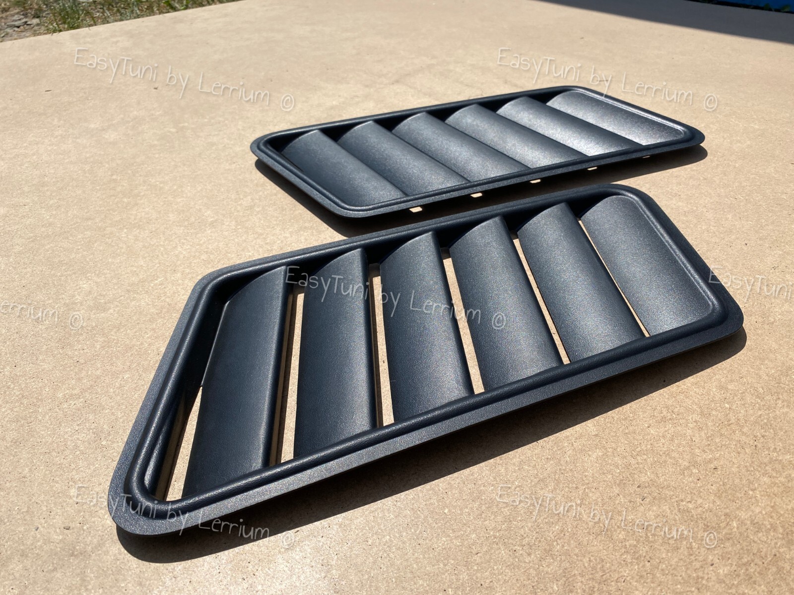 BMW E36 REAL vented louvers OPEN Vent hood ABS plastic set of 2 Gills