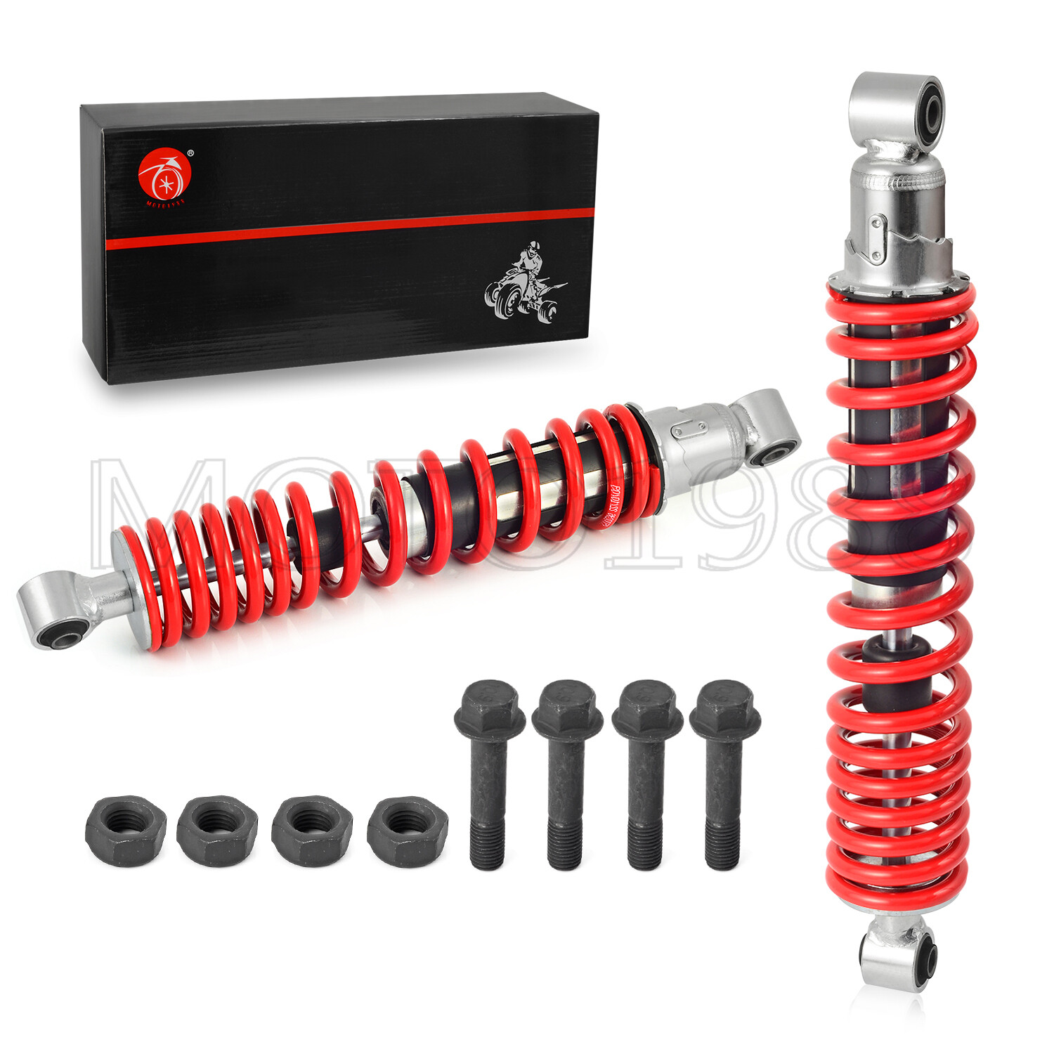 Front Shocks Absorber 1987-2006 For Yamaha Banshee 350 Red Spring & Bolt