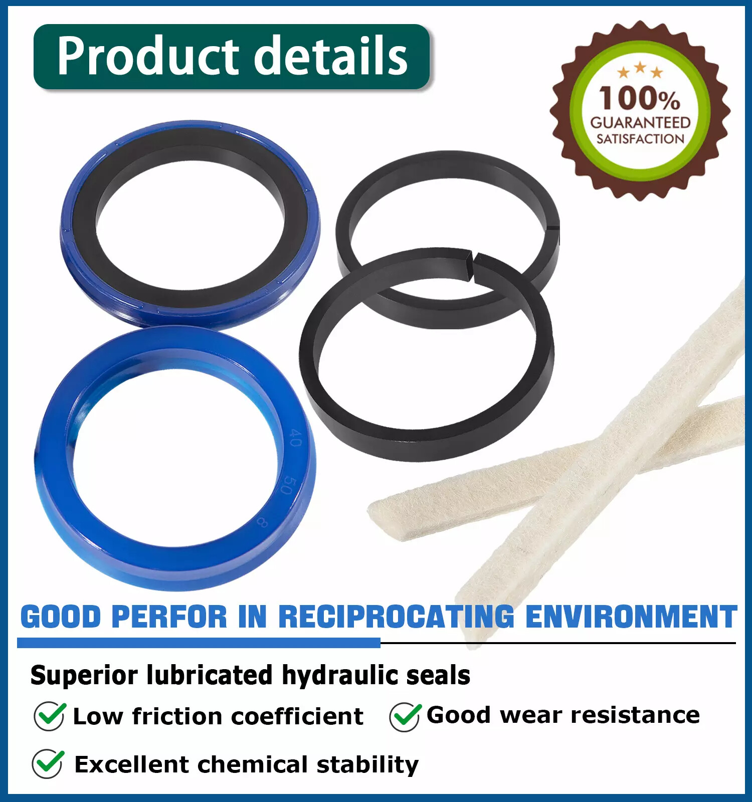 For Rotary Lift 2 post Pacoma Cylinder Seal Kit Rebuild Kit FJ7311 FJ783-12MF