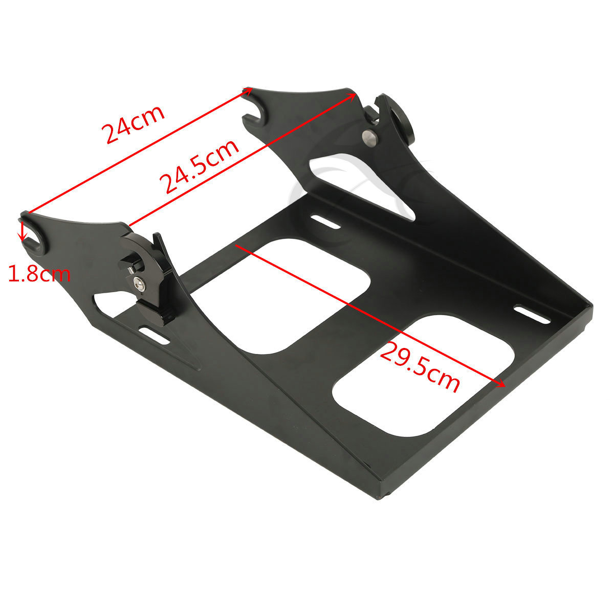 King Trunk Backrest 2 Up Mount Rack Fit For Harley Touring Road King Glide 14-26