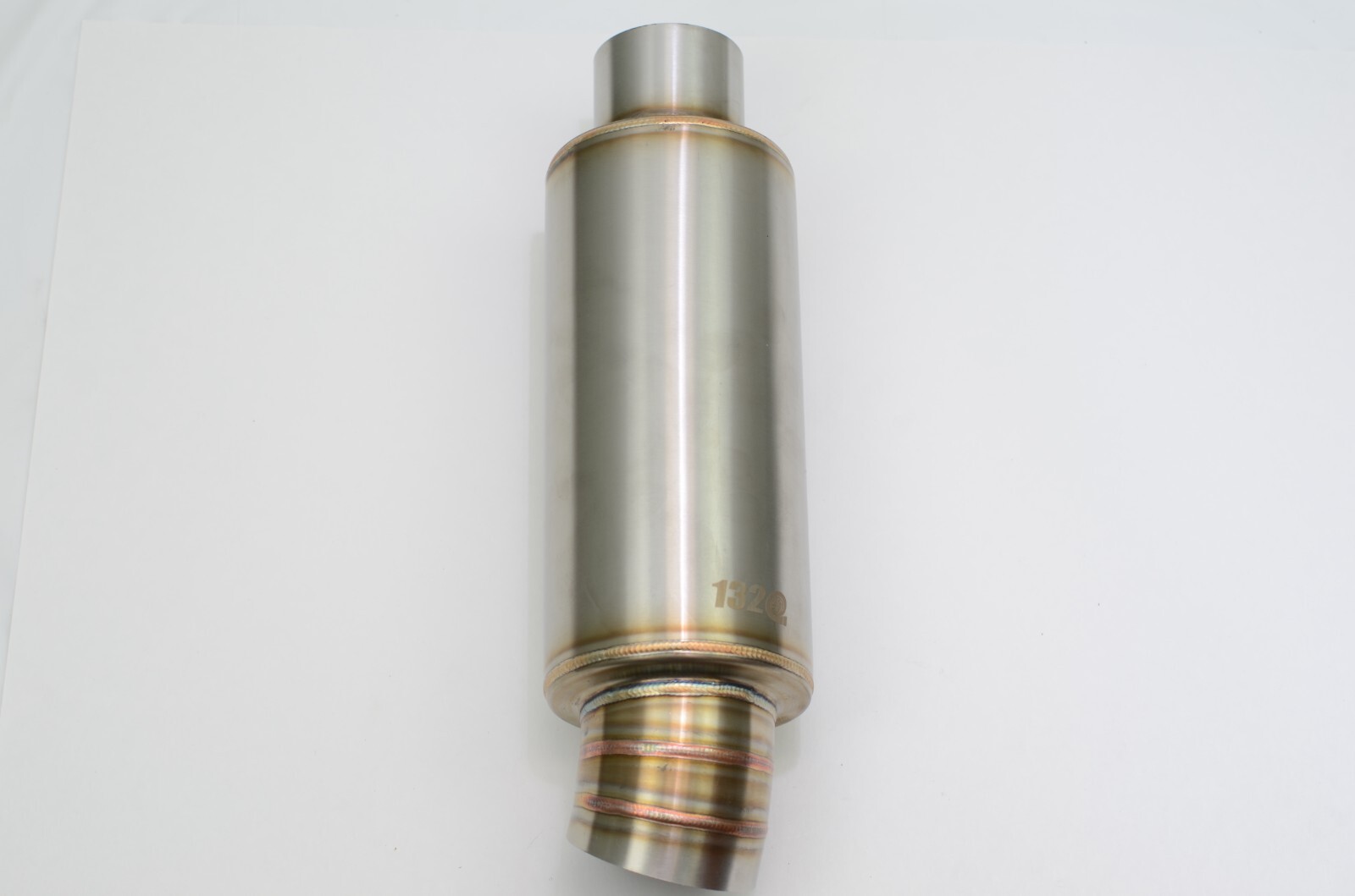 1320 Turn down dolphin muffler stainless steel universal 3″ inlet 3.5″ outlet