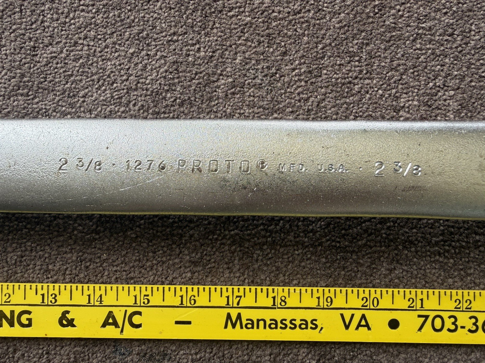 Proto 1276 2-3/8″ Combination Wrench ~ Made In USA