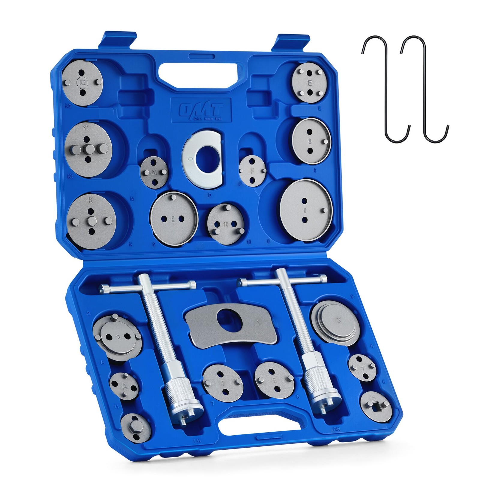 Orion Motor Tech 24pc Brake Caliper Compression Tool Set, Heavy Duty Blue