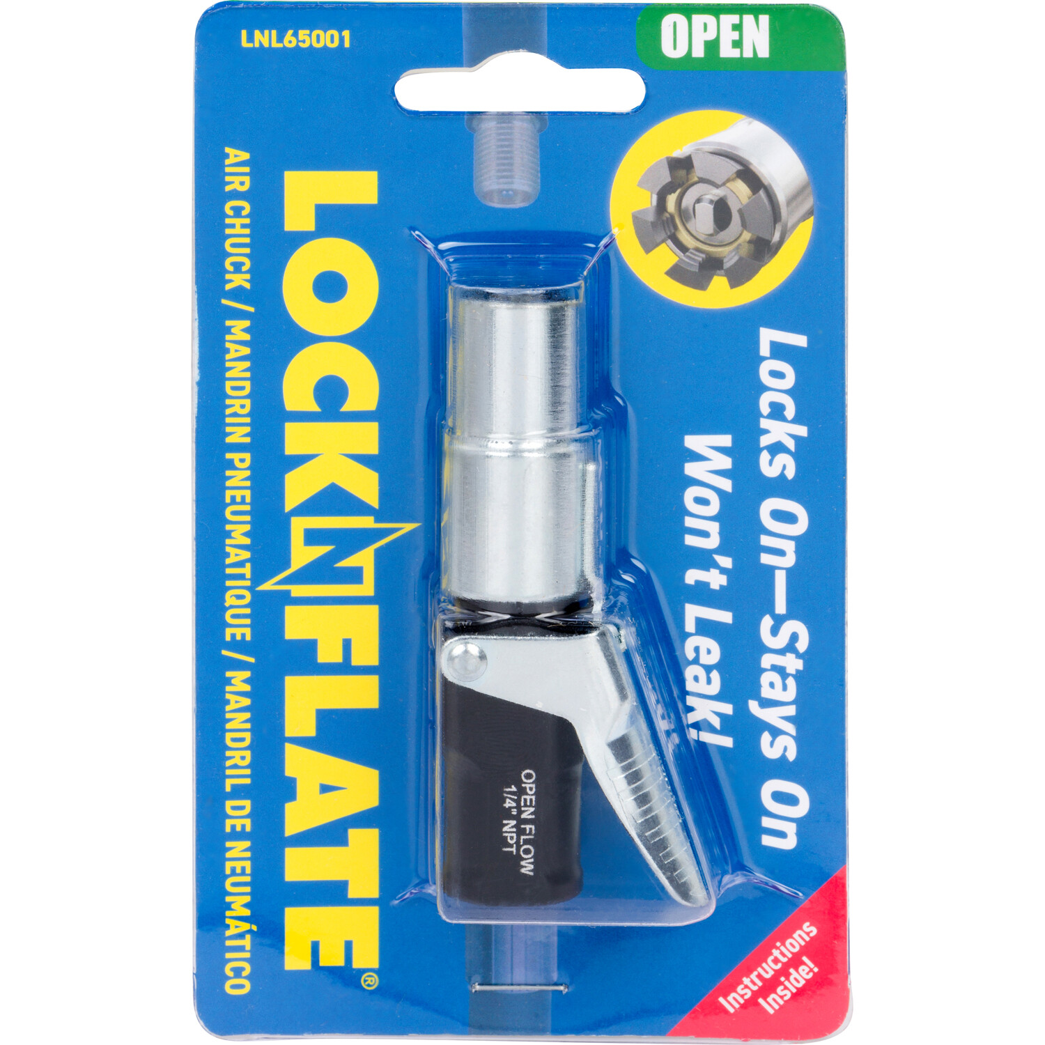 LOCKNFLATE® LOCKING AIR CHUCK