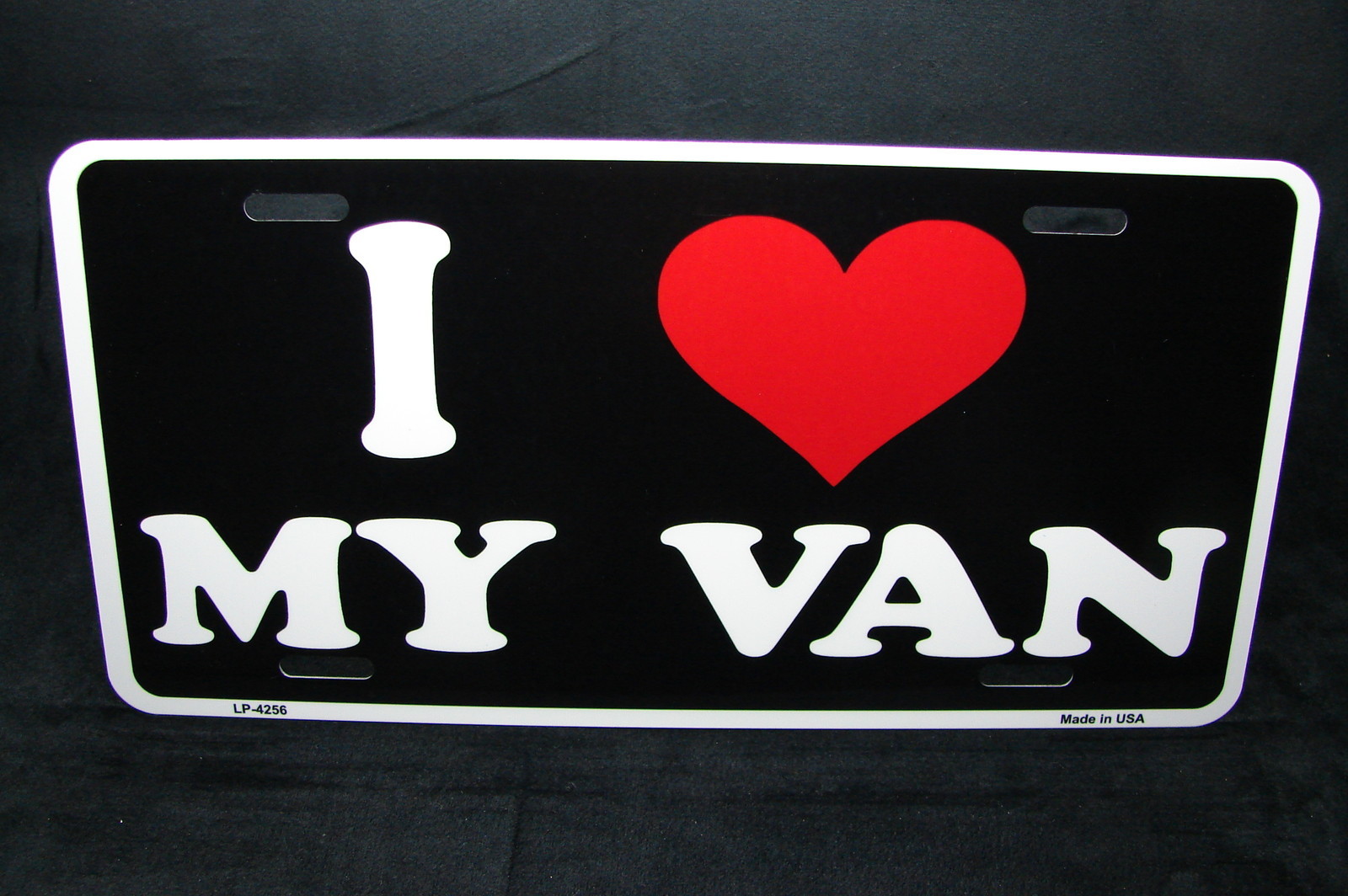 I LOVE MY VAN METAL CAR NOVELTY LICENSE PLATE AUTO TAG FOR VANS