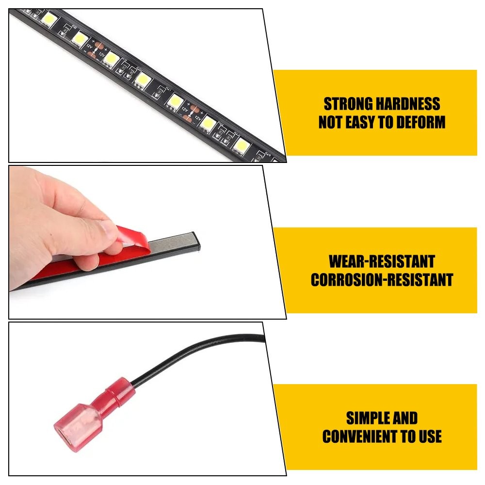 Universal Under Hood LED Bright Light Strip Kit Automatic on/off IP67 6000K 12v