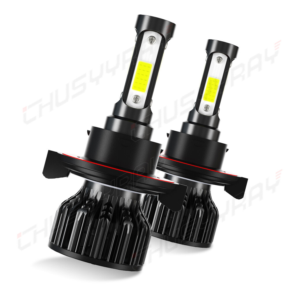 2X H13 9008 LED Headlight Super Bright Bulbs Kit 420000LM White Hi-Lo Beam 6000K