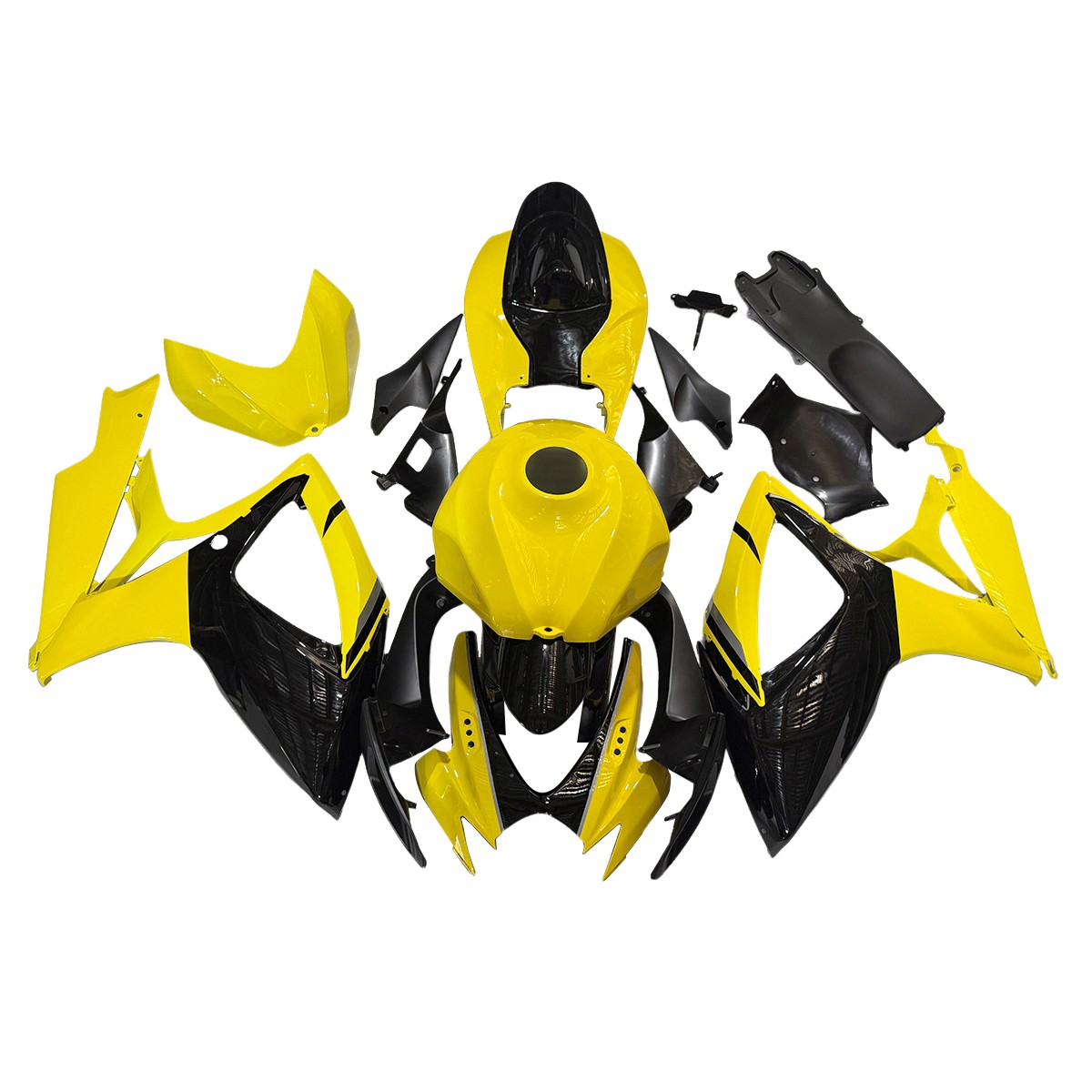 Bodywork Fairing Kit For Suzuki GSXR600 GSXR750 K6 2006 2007 Cowl Yellow Black