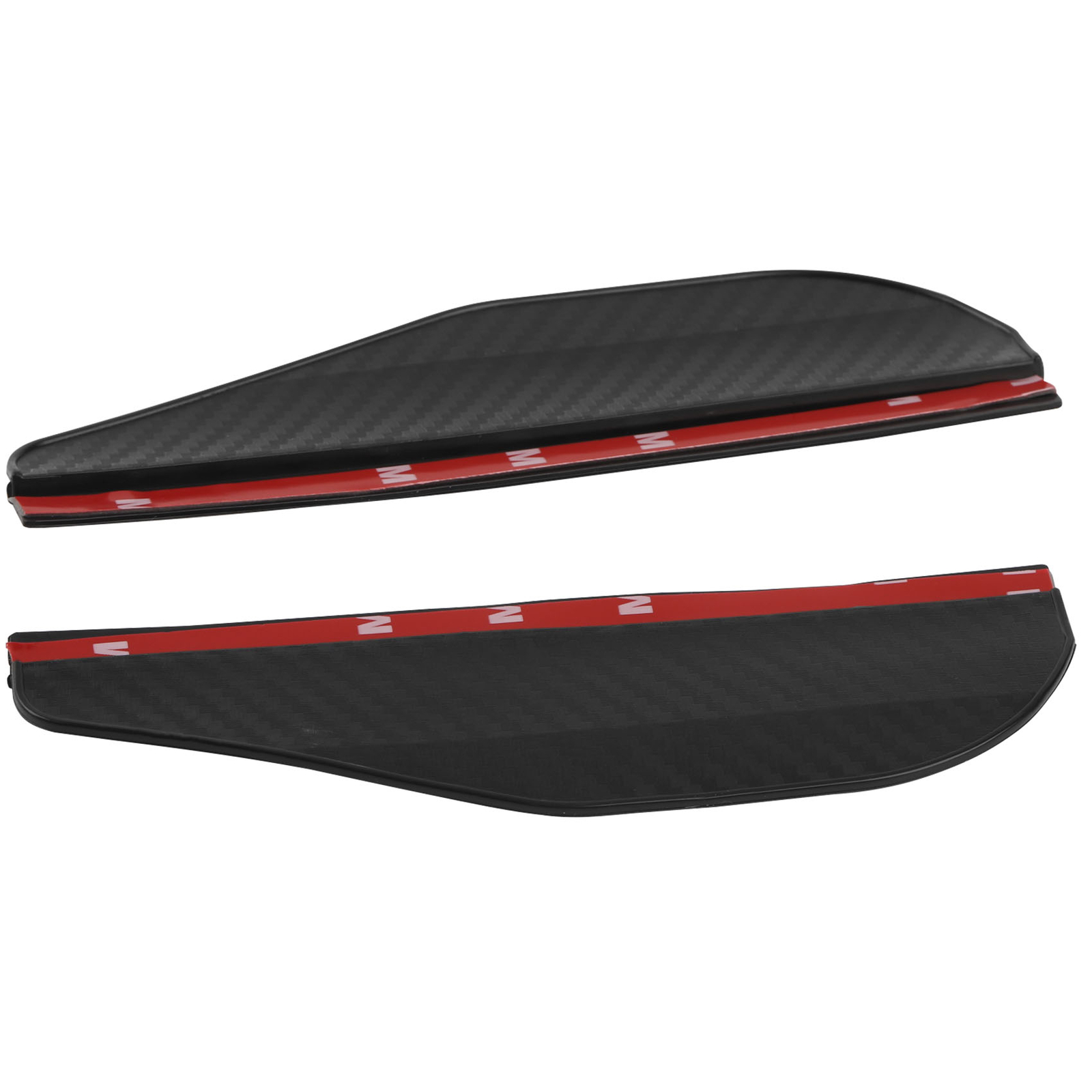 2x Car Carbon Fiber Black Rearview Side Mirror Rain Visor Guard Car Accessories
