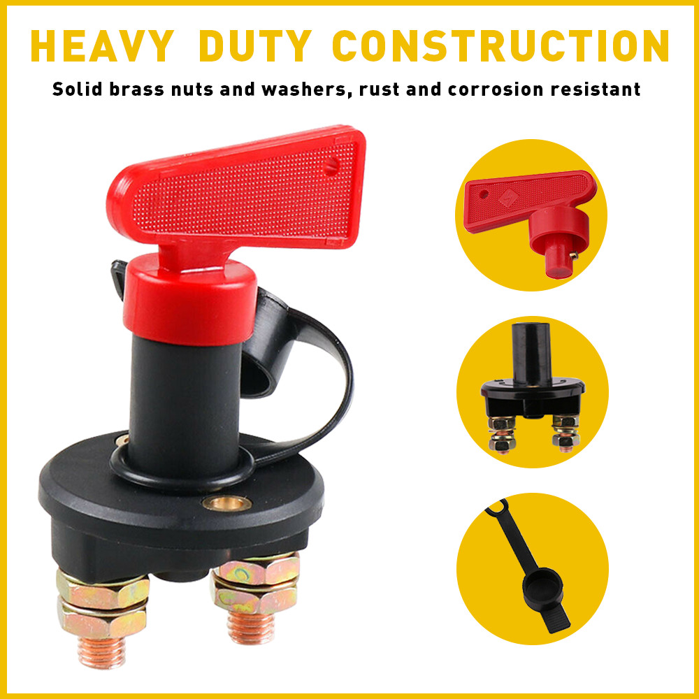 DC 12V Battery Disconnect Switch Marine Cut/Shut Off 275/1250 Amp Ship Boat