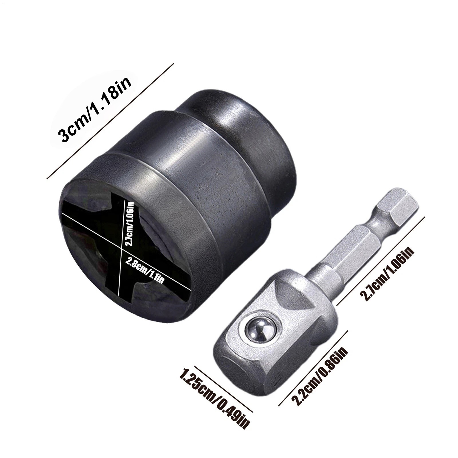 Scissor Jack Power Drill Converter, High Carbon Steel Adapter Socket for Jacks