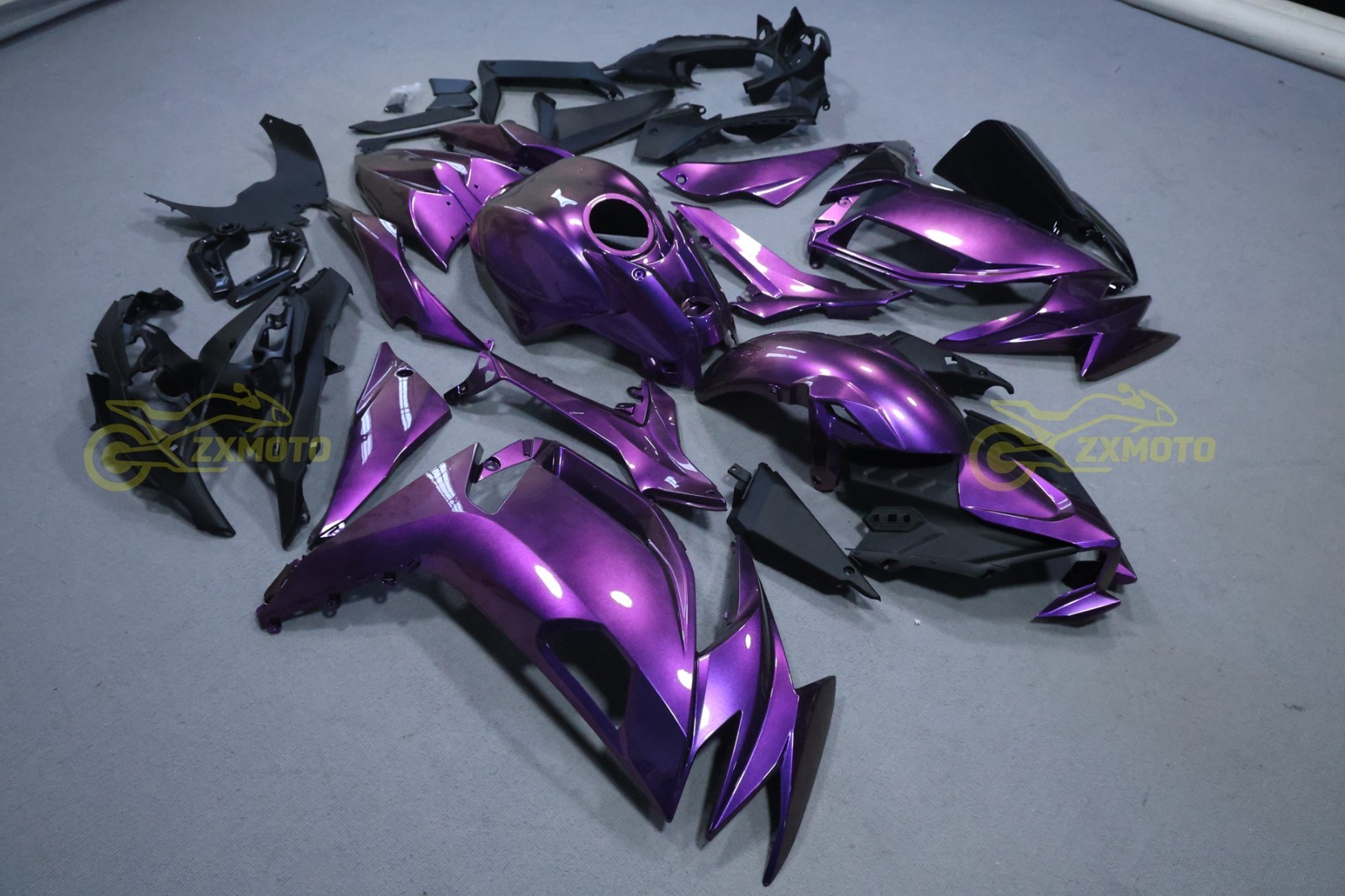 For Kawasaki Ninja 650 2020-2026 Gold Purple Chameleon Fairing Kit w/Tank Cover