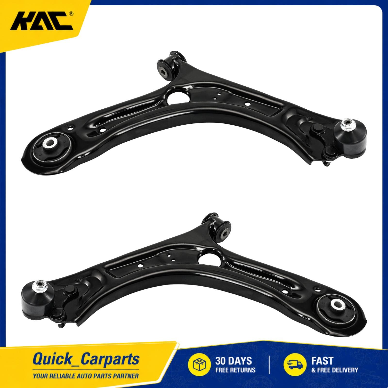 2PC Front Lower Control Arms w/Ball Joint For 2012-2019 Volkswagen Passat Beetle
