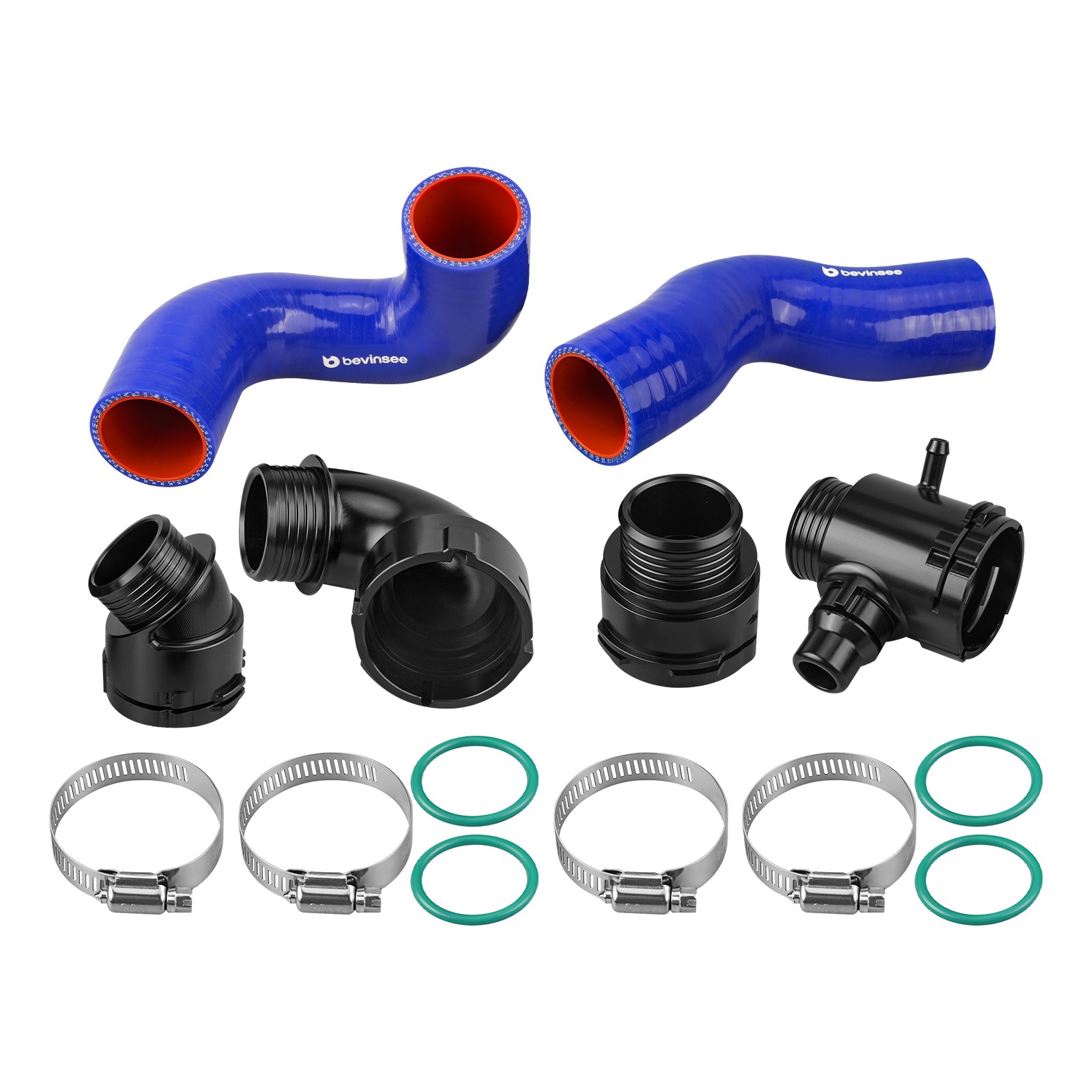 Silicone Upper & Lower Radiator Hose Kit For BMW E90 E91 E92 E93 N52N N53 Engine