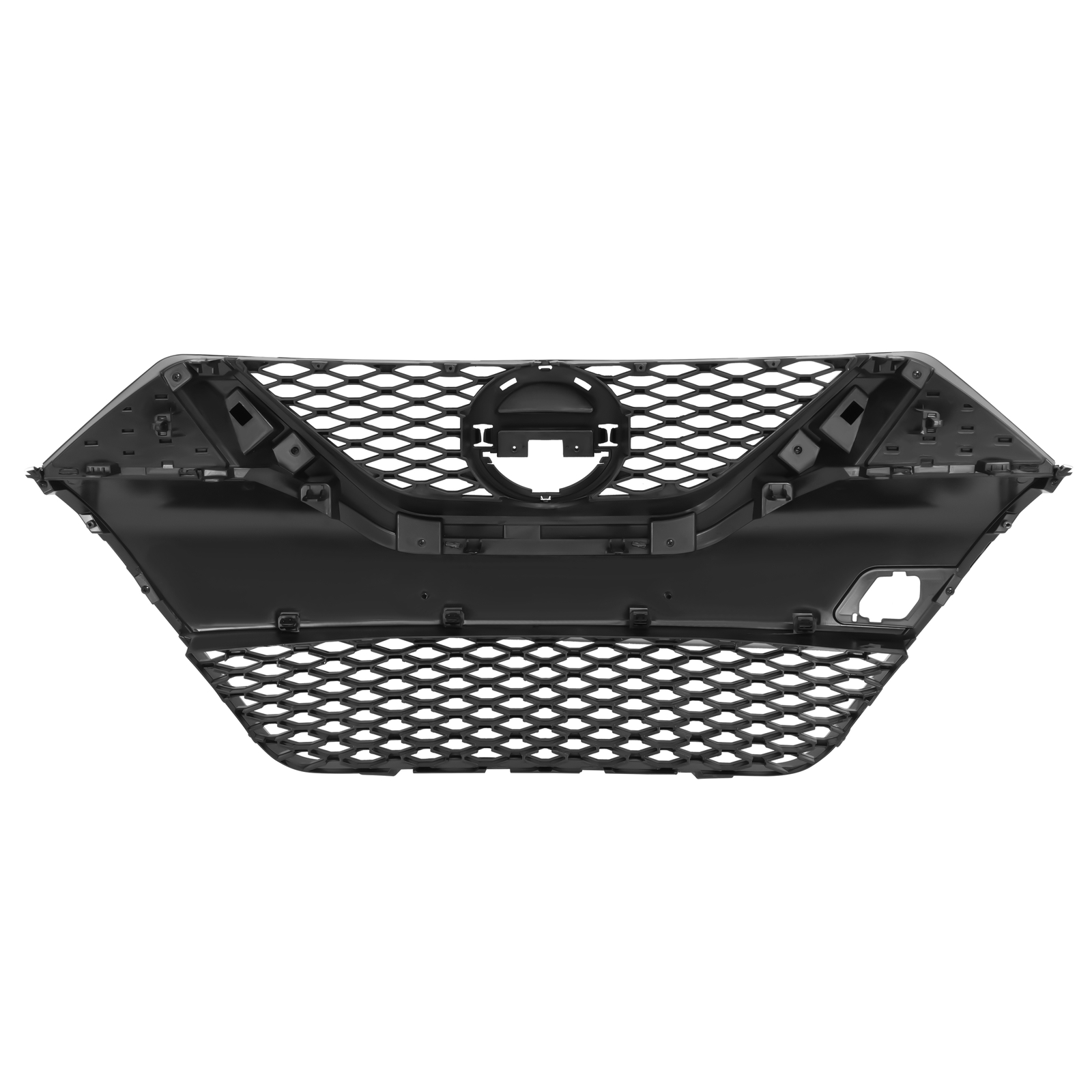 Front Upper Bumper Grille Black w/Chrome Trim Grill For Nissan Maxima 2016-2018