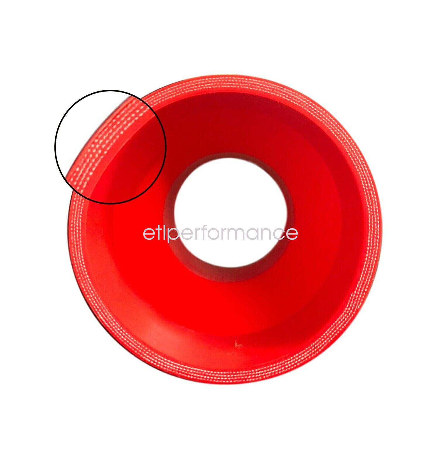 Red Silicone reducer 2.25″ To 3.00″ turbo intercooler supercharger hose 3″ Leng