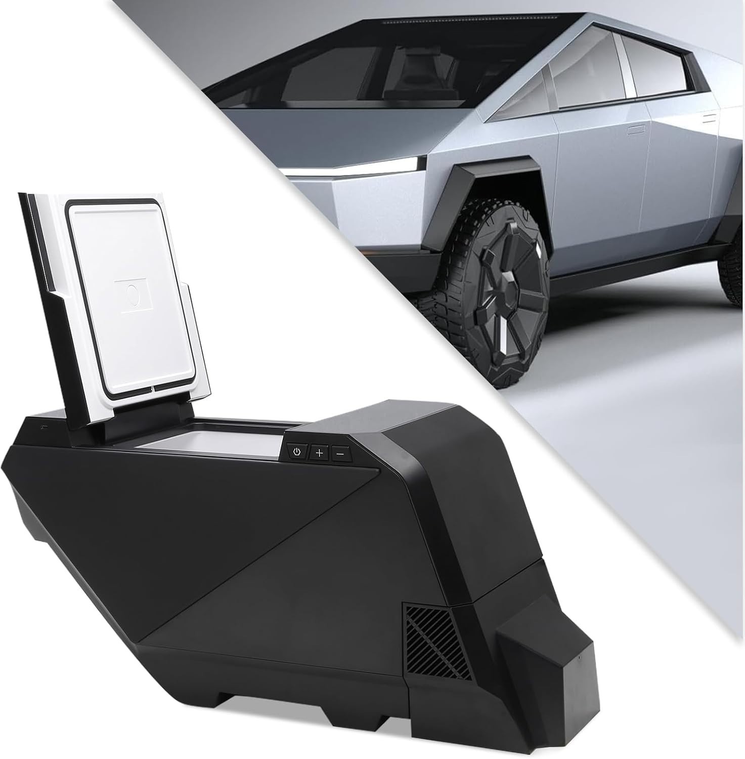 Tesla Cybertruck Refigerator Fridge Cooler Built In Design for Cybertruck