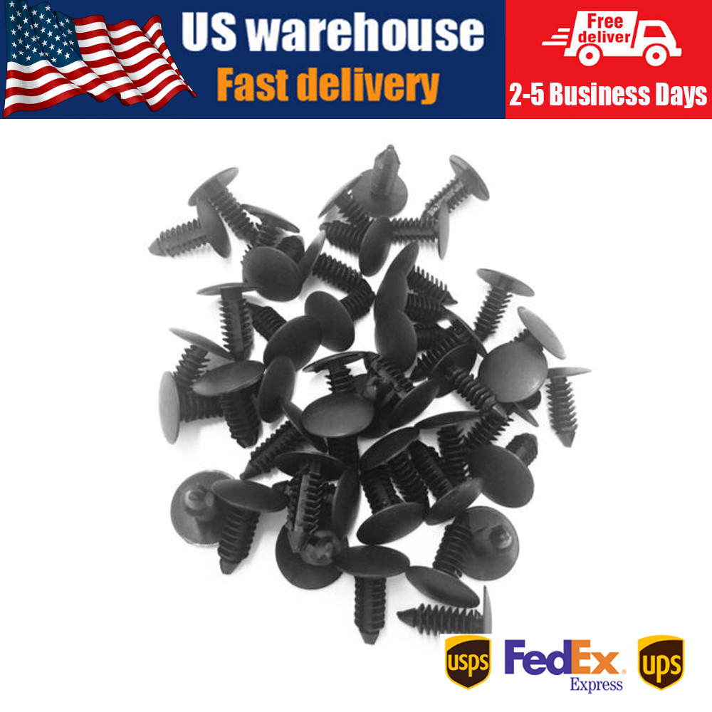 200X Bumper Fastener Clips Auto Car Hole Plastic Rivets Retainer Fender Push Pin