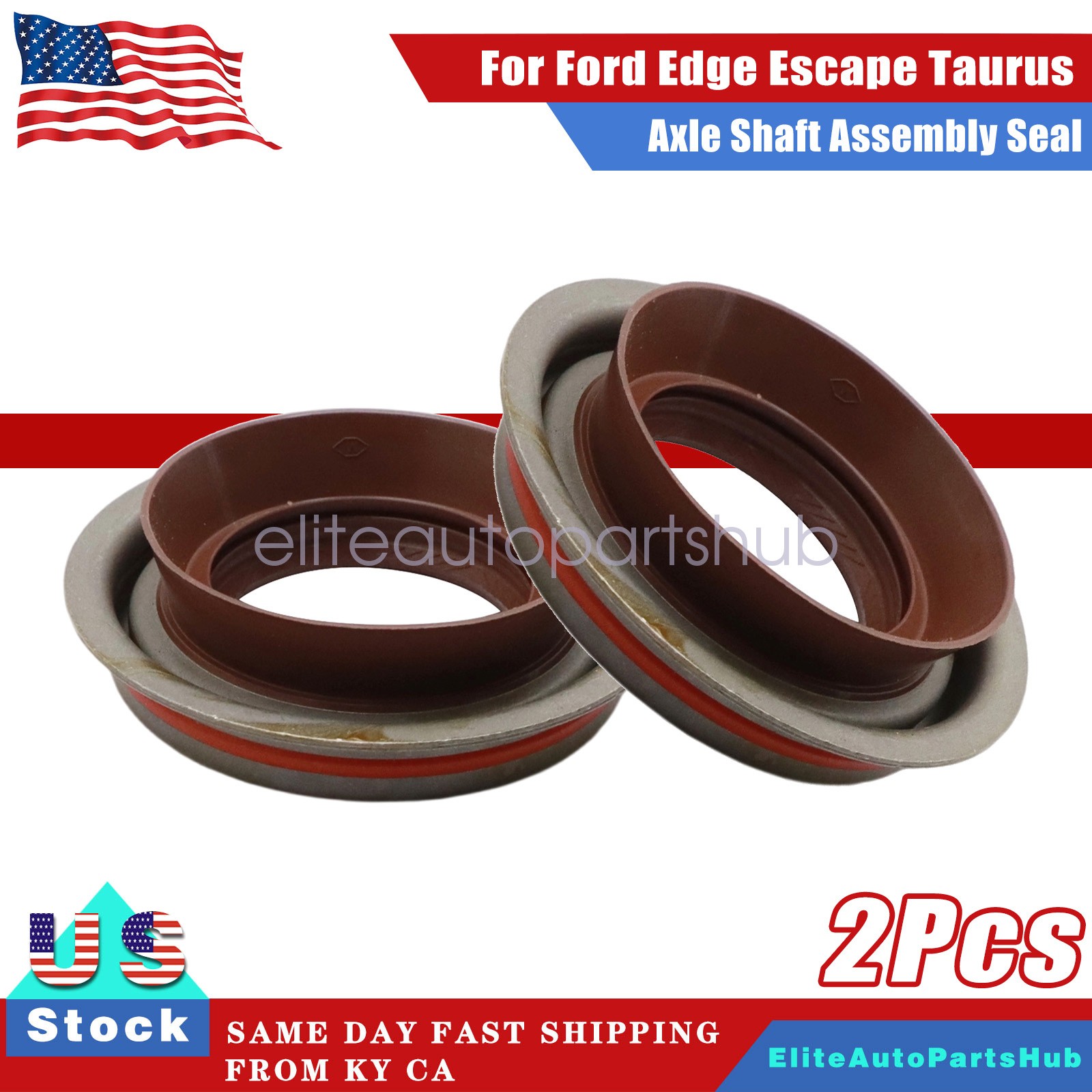 2x Front Rear Right or Left Axle Shaft Assembly Seal For Ford Edge Escape Taurus