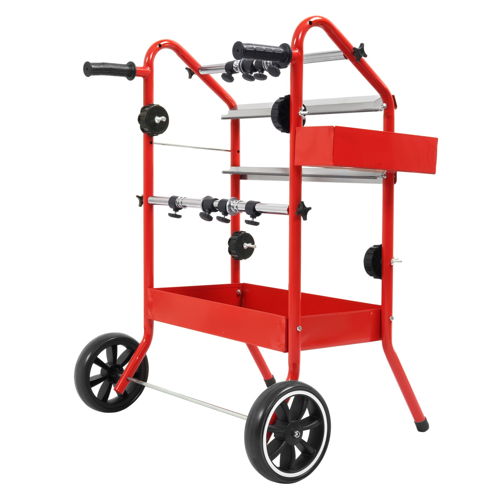 18″ Mobile Multi-Roll Masking Machine Dispenser w/ 2 Paper Bars for Auto Body