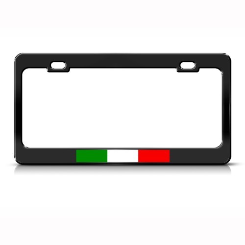 ITALY ITALIAN ITALIANO FLAG COUNTRY Metal License Plate Frame Tag Holder