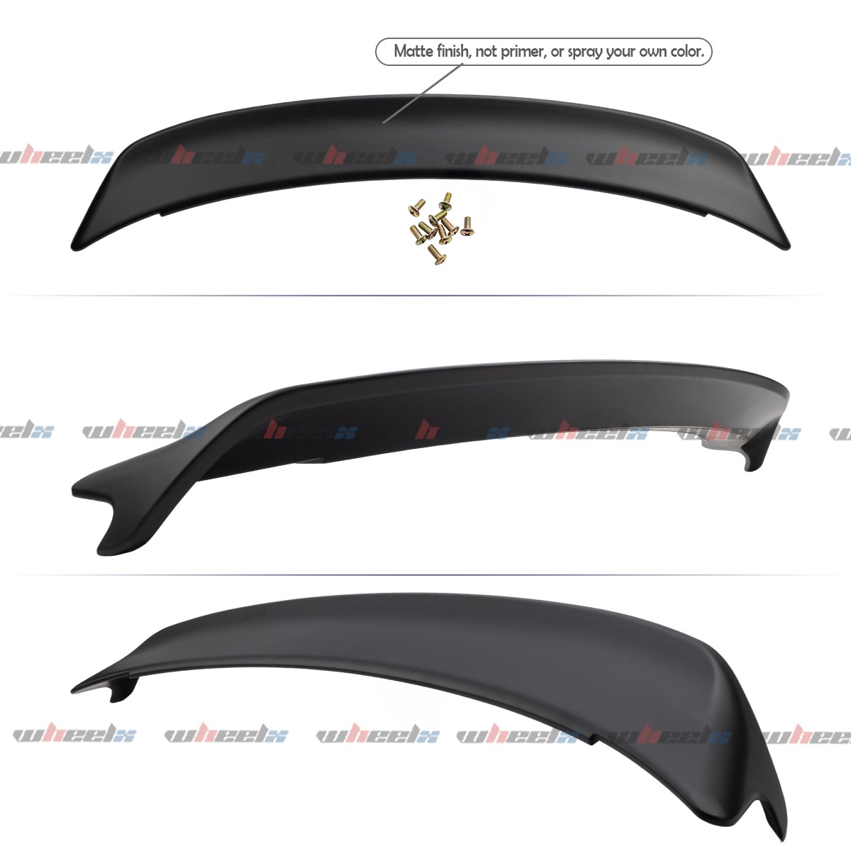 Matt Black Redeye Style Highkick Rear Trunk Spoiler Wing For 15-23 Dodge Charger