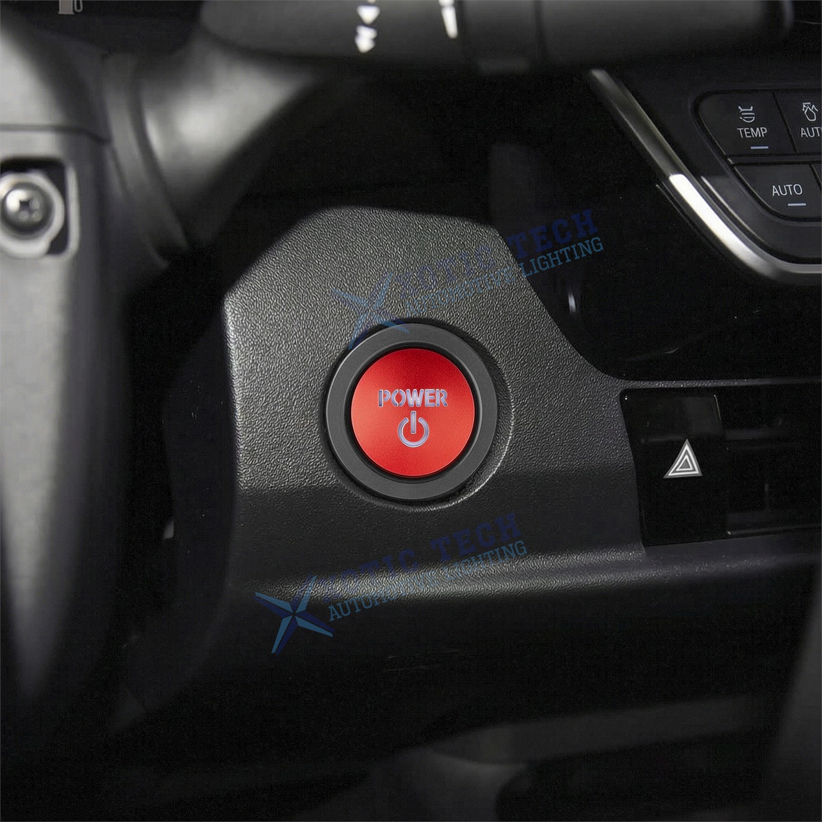 Red Power Engine Start Stop Push Button Trim For Toyota Camry Tacoma Prius RAV4
