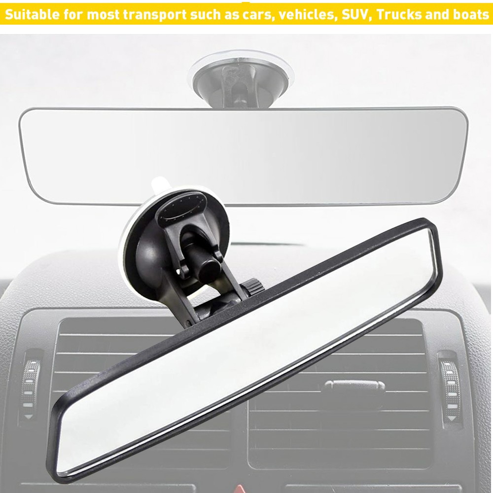 1PCS Universal Interior Rearview Rear View Mirror with Suction Cup For Most Cars
