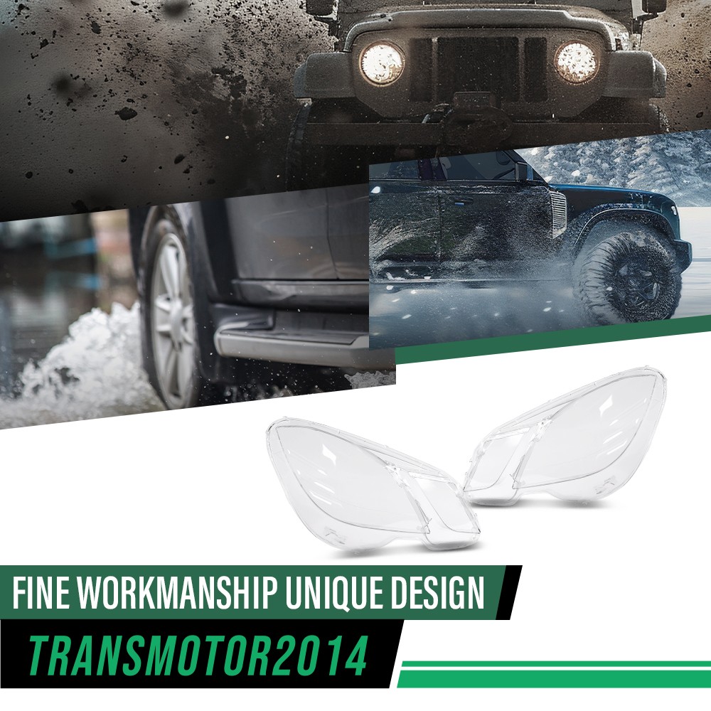 Fit For 2009-2013 Mercedes-Benz E-Class W212 Headlight Lens Covers Left & Right