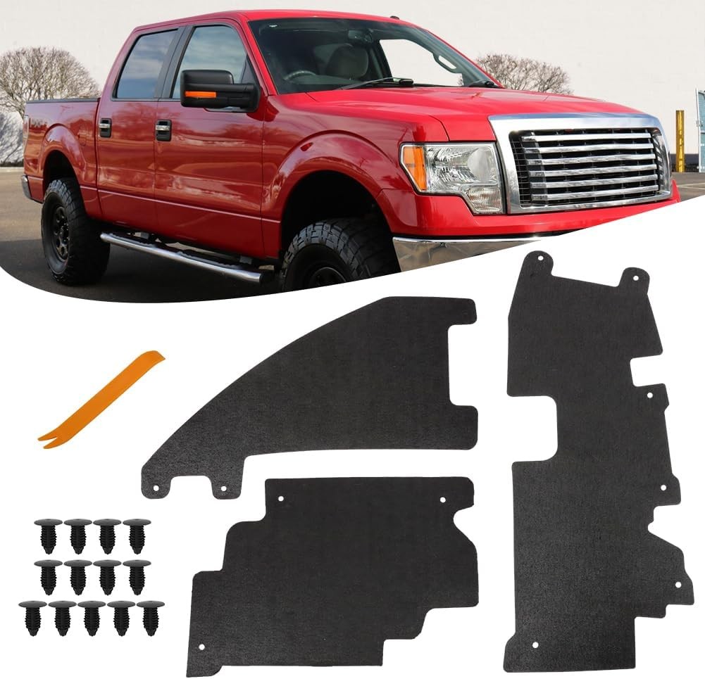 3PCS Trucks Grille Air Deflector Kit for 2009-2014 Ford F150 Raptor Radiator…