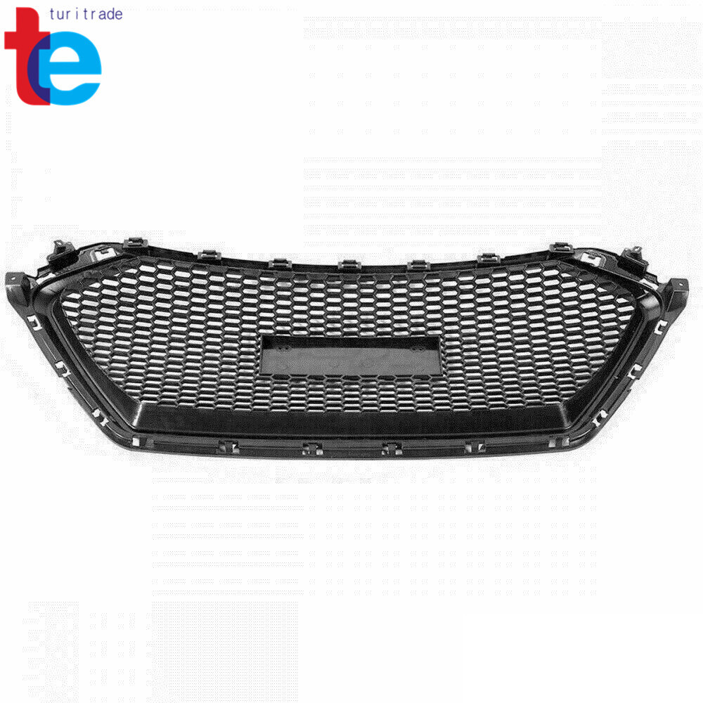 ABS Front Grille for Hyundai Elantra 2017-2018 Sedan Honeycomb Style Matte Black