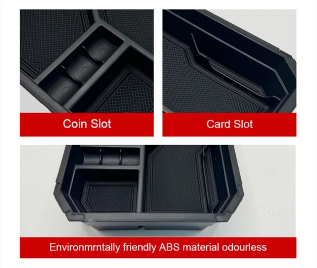 Tesla Cybertruck Center Console Organizer Tray Armrest Storage Box (SET OF 2)
