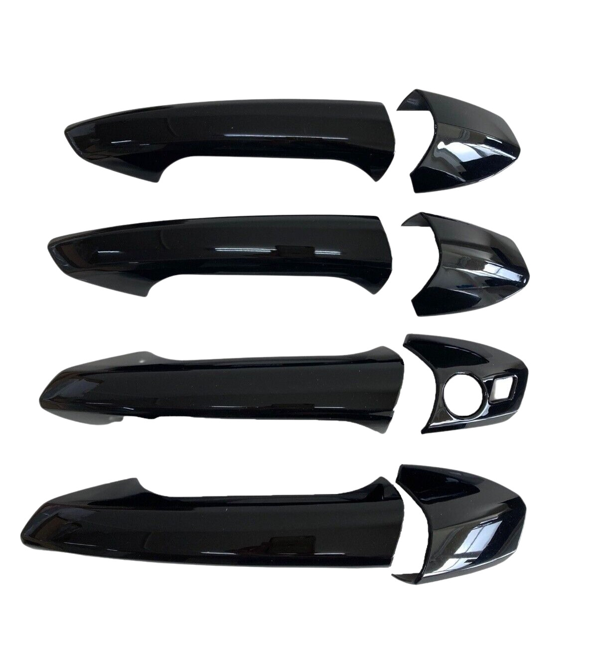 Painted Gloss Black Door Handle Overlay Cover Fits 12-18 W218 CLS550 CLS63