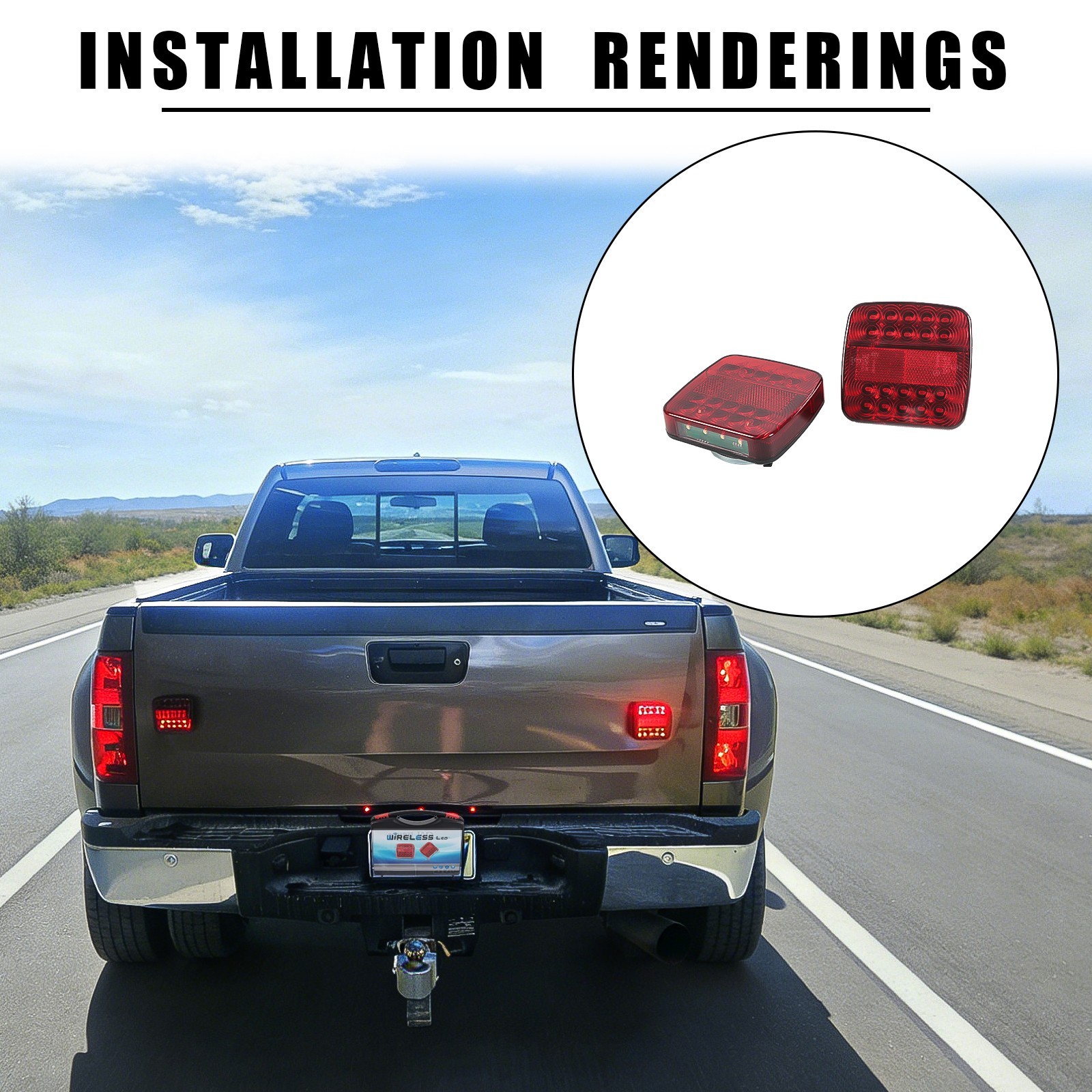 Wireless Magnetic Trailer Lights – Rechargeable LED TailLight Kit For Trailer