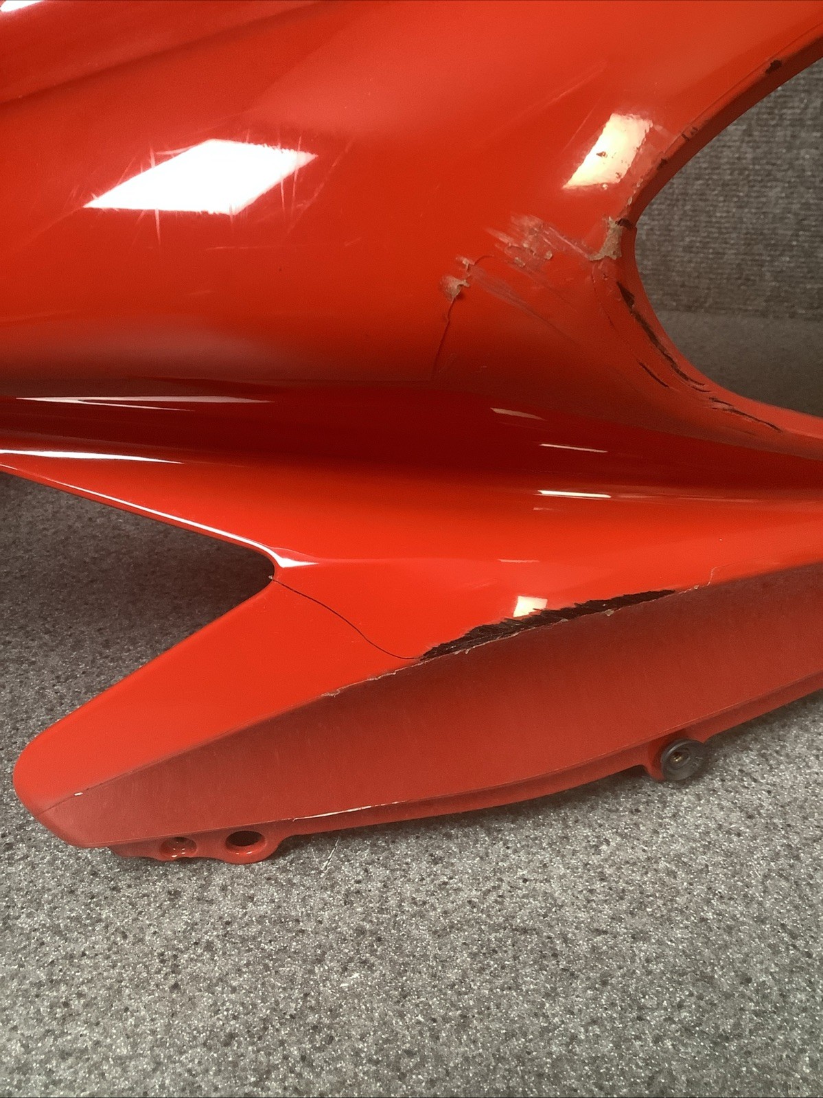 12-14 MV Agusta F3 675 OEM Upper Front Nose Fairing Cowl Red 533
