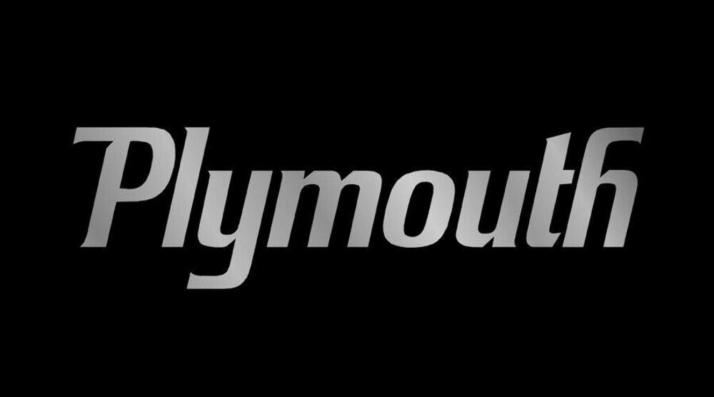 Eurosport Daytona 3436-1 Carbon Steel License Plate Plymouth Logo for Plymouth