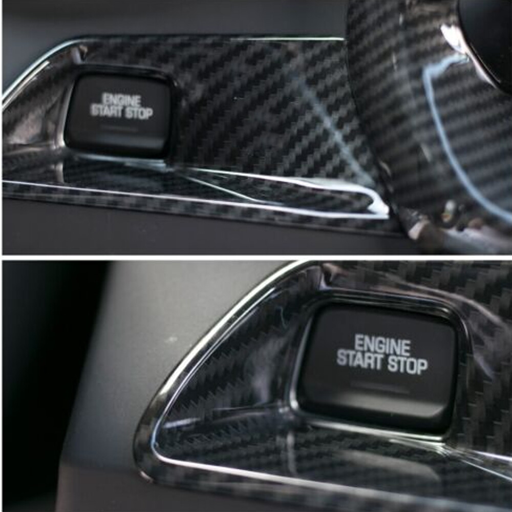 One Key To Start Button Cover Frame Decor Decal Trim Fit Chevrolet Camaro 2017+