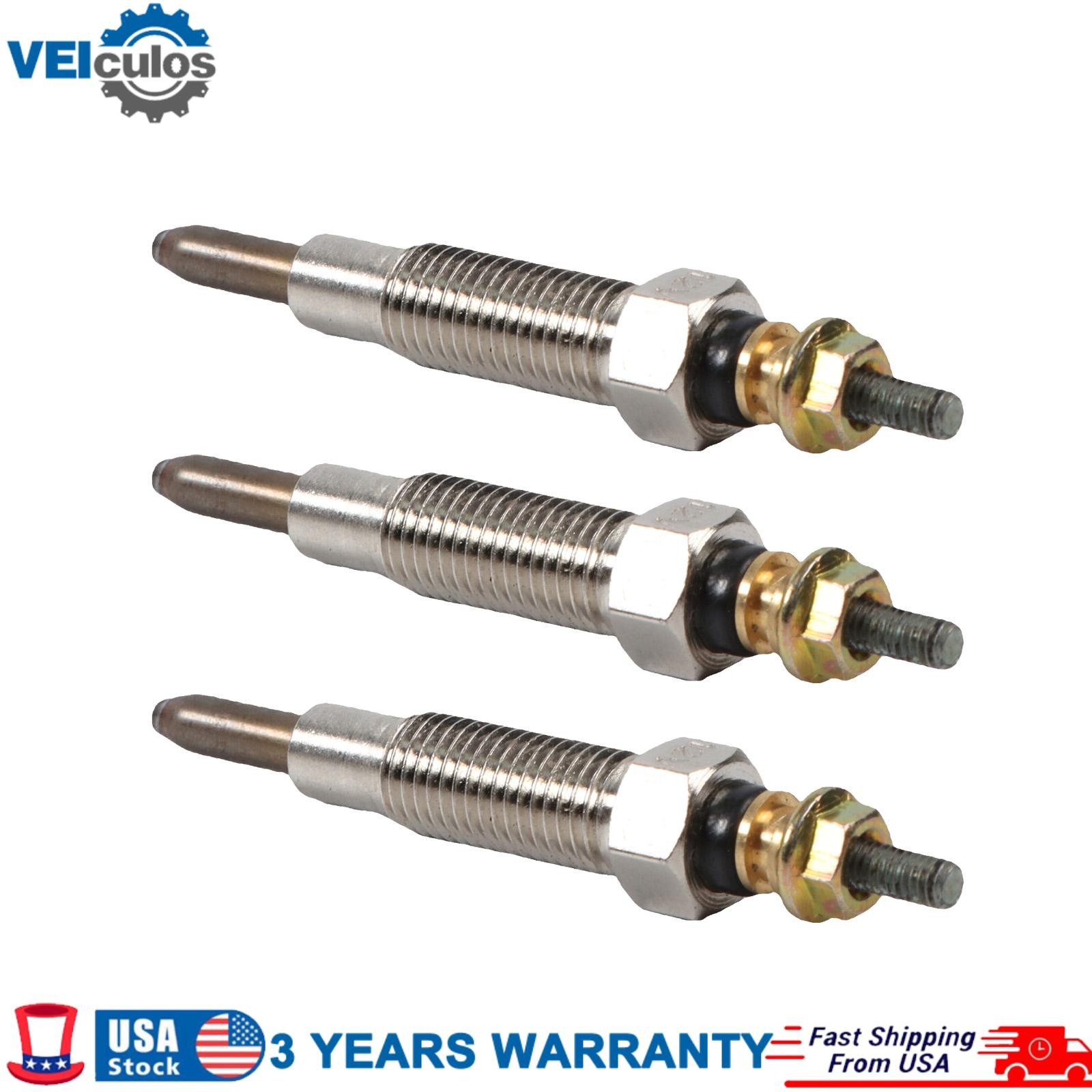 3pcs Glow Plug 8-97106549-1 8-97106549-4 for Isuzu Engine 3LA1 3LB1 3LD1 3LD2
