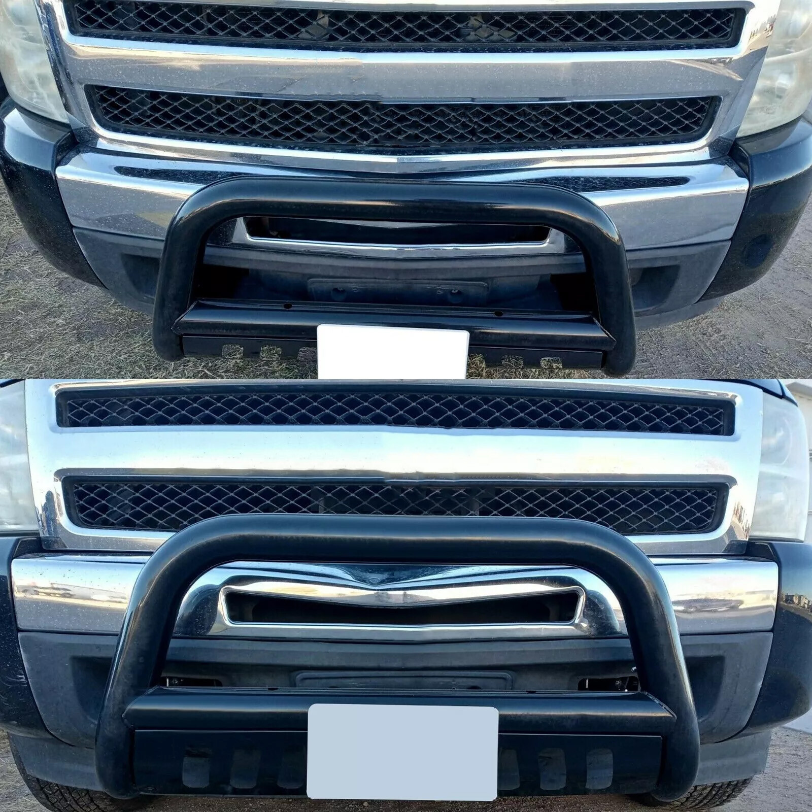 For 2007-2018 Silverado/GMC Sierra 1500 3″ Bull Bar Grille Guard Front Bumper
