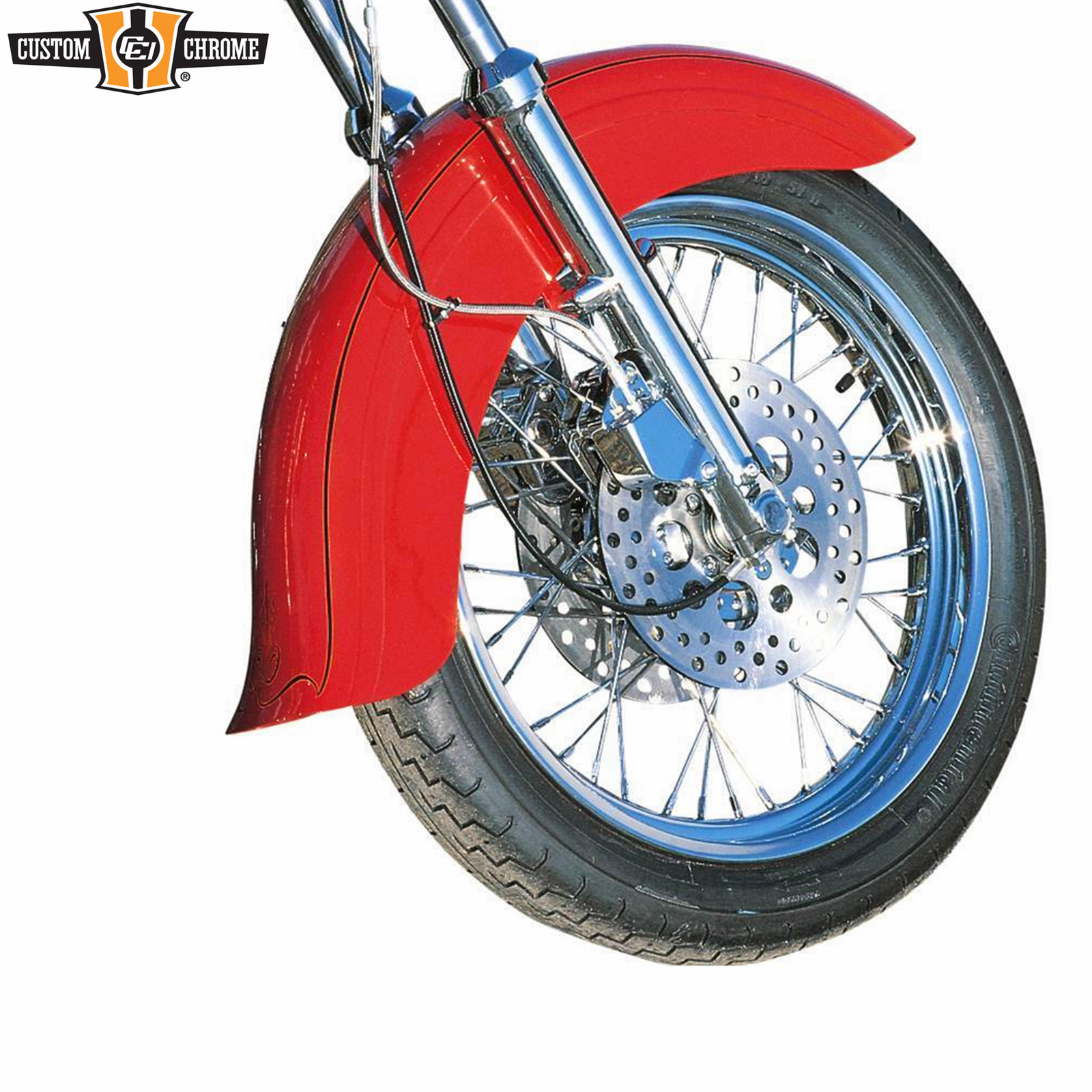 5.75″ Custom Skirted Front Fender W/Flip Fits Harley 91-05 Dyna 71-20 Sportster
