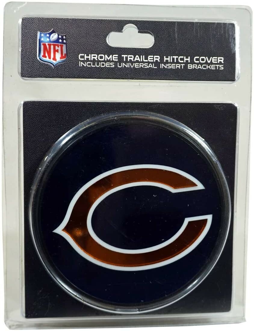 Chicago Bears – Laser Cut Metal Trailer Hitch Cover – NFL – Truck Hitch Cover