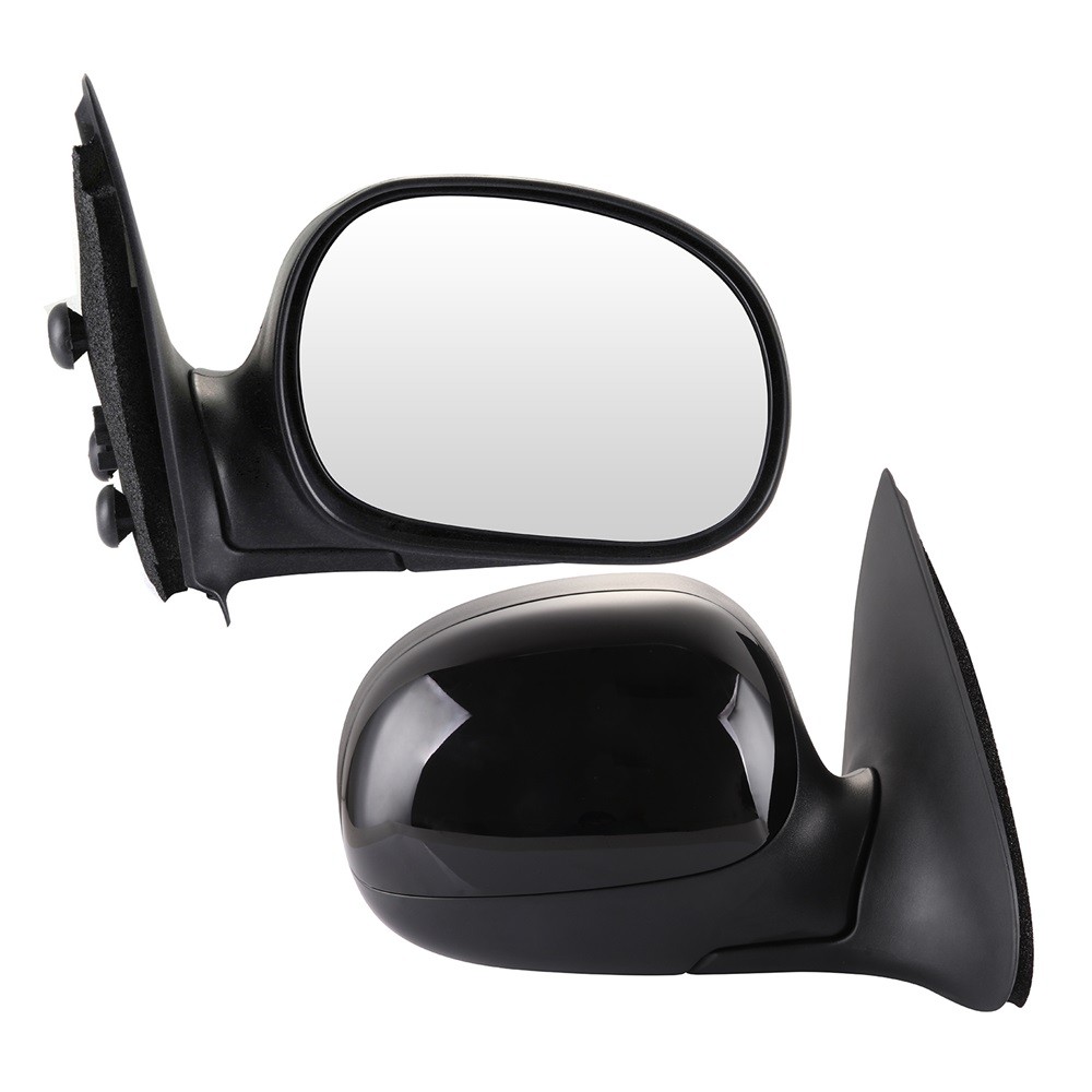 Smooth Housing Manual Fold LH+RH Side Mirrors For 1997-04 Ford F150 97-99 F250